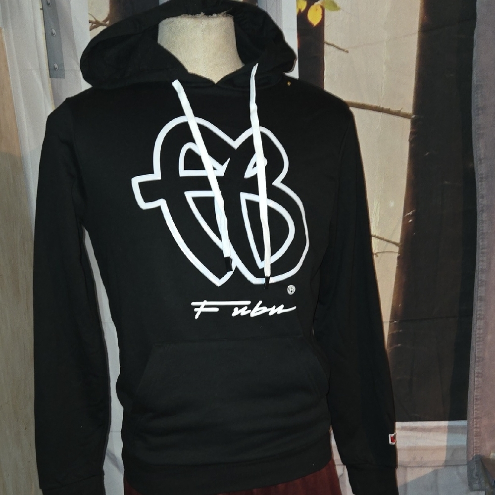 FUBU Puffer Detail  Black Hoodie  Sm
